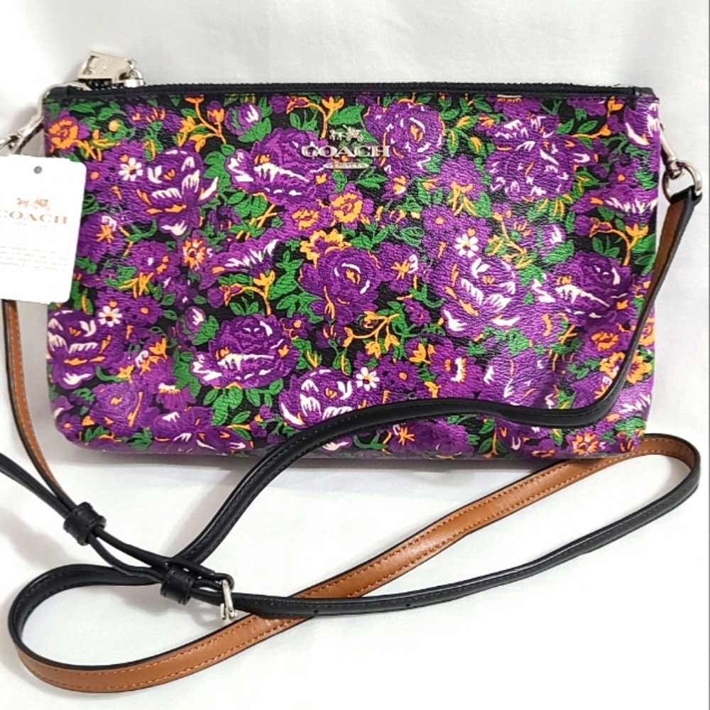 👜  Coach Crossbody Bag Shoulder Sling Purse Violet New With Tags